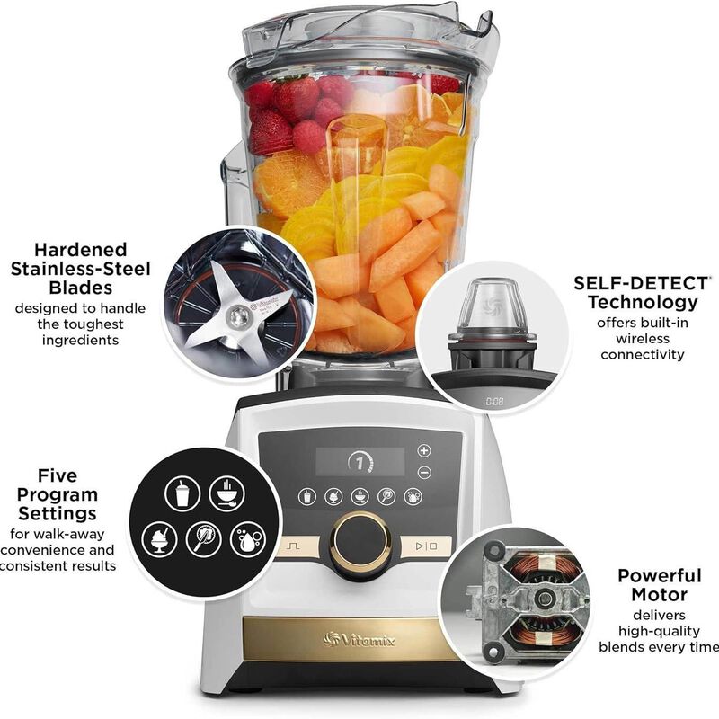 Vitamix Ascent® Series A3500I Gold Label Blender - Matt Blue image number 1
